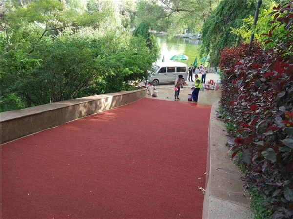 湖北彩色路面施工